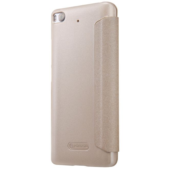 Nillkin - Case für Xiaomi Mi 5s - Hülle aus Leder - mit kleinem Fenster - Sparkle Series - gold
