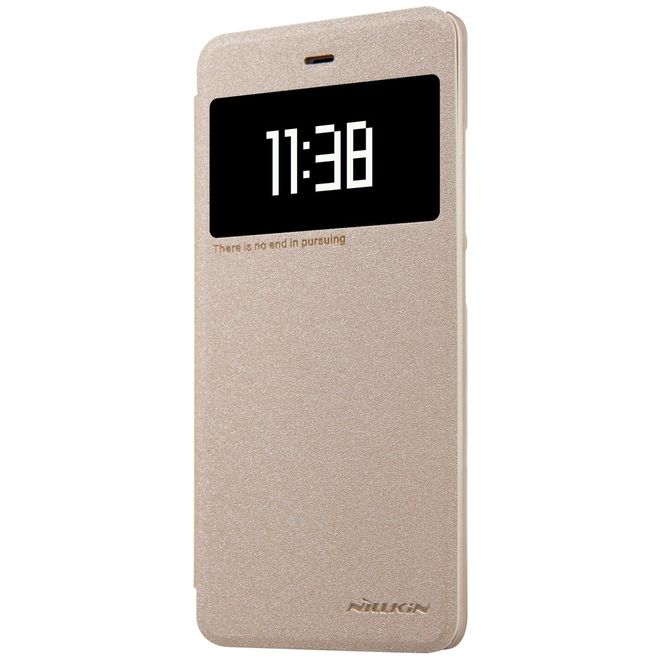 Nillkin - Case für Xiaomi Mi 5s - Hülle aus Leder - mit kleinem Fenster - Sparkle Series - gold