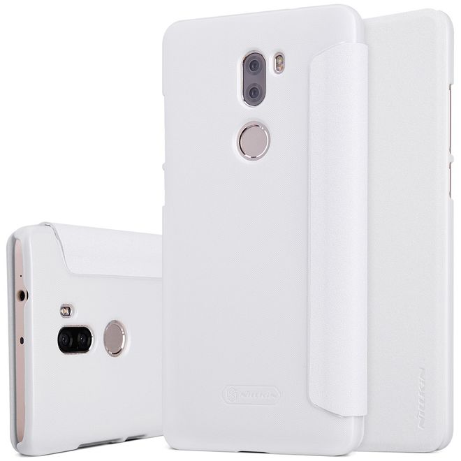 Nillkin - Case für Xiaomi Mi 5s Plus - Hülle aus Leder - mit kleinem Fenster - Sparkle Series - weiss