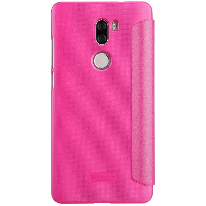 Nillkin - Case für Xiaomi Mi 5s Plus - Hülle aus Leder - mit kleinem Fenster - Sparkle Series - rosa