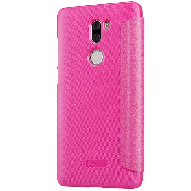 Nillkin - Case für Xiaomi Mi 5s Plus - Hülle aus Leder - mit kleinem Fenster - Sparkle Series - rosa
