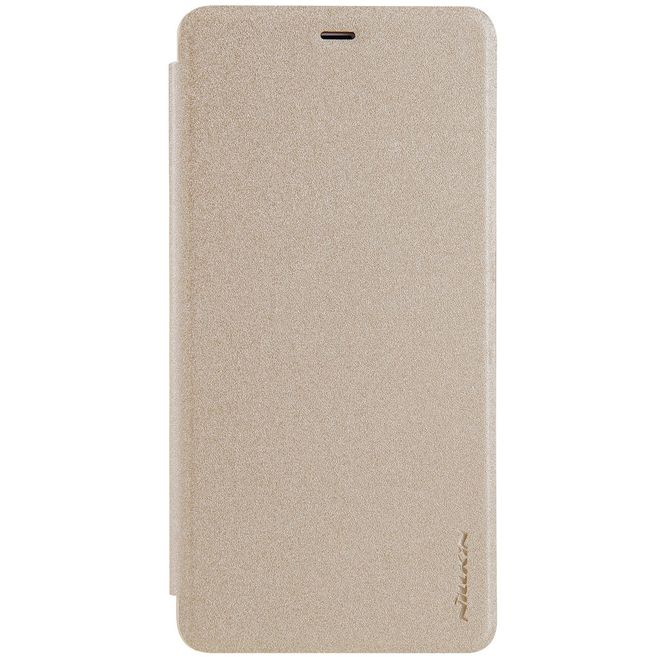 Nillkin - Case für Xiaomi Mi 5s Plus - Hülle aus Leder - mit kleinem Fenster - Sparkle Series - gold
