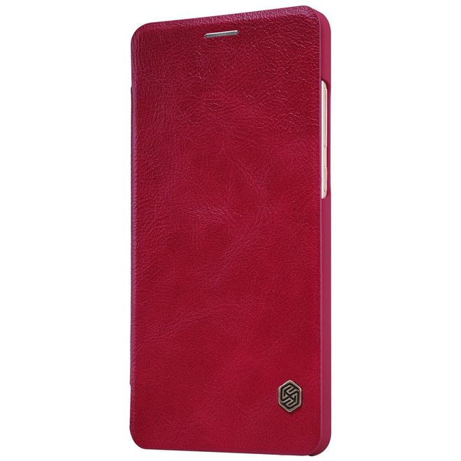 Nillkin - Xiaomi Mi 5s Plus Hülle - Case aus leder - mit Kreditkartenslot - Qin Series - rot