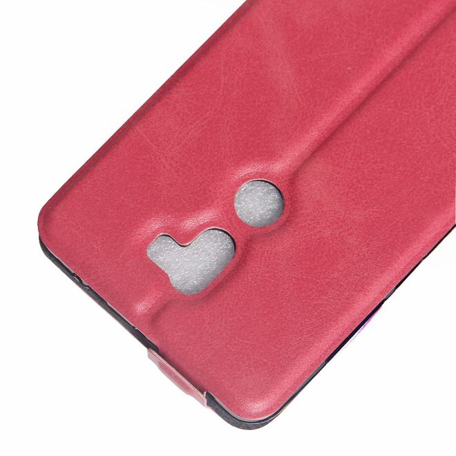 Handyhülle für Xiaomi Mi 5s Plus - Leder Flip Case - vertikal - mit Fotofach - rosa