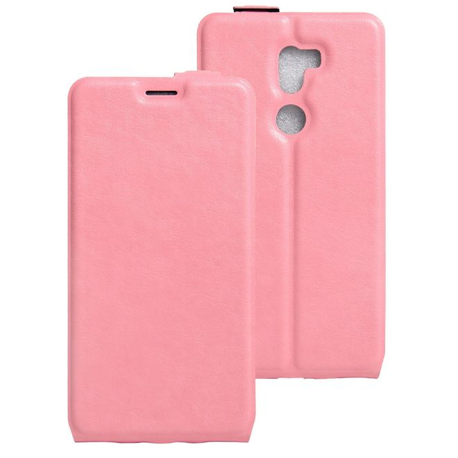 Handyhülle für Xiaomi Mi 5s Plus - Leder Flip Case - vertikal - mit Fotofach - pink