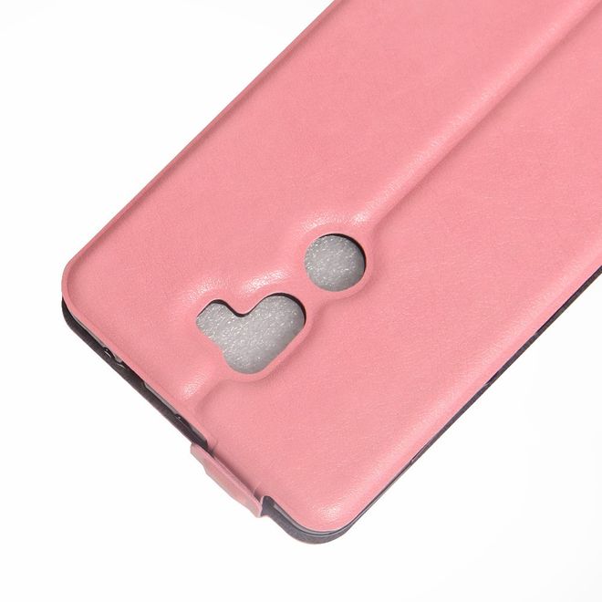 Handyhülle für Xiaomi Mi 5s Plus - Leder Flip Case - vertikal - mit Fotofach - pink