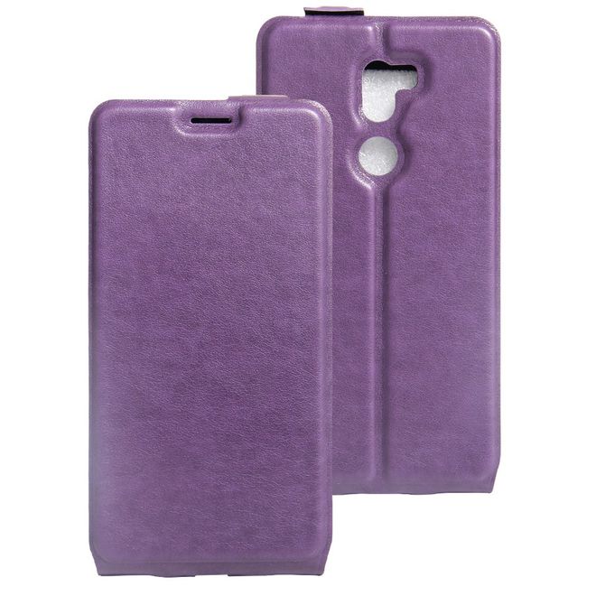 Handyhülle für Xiaomi Mi 5s Plus - Leder Flip Case - vertikal - mit Fotofach - purpur