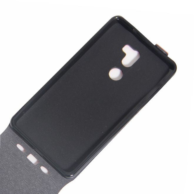 Handyhülle für Xiaomi Mi 5s Plus - Leder Flip Case - vertikal - mit Fotofach - braun