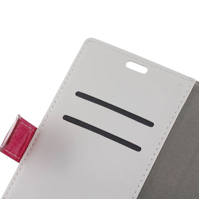 Hülle für Xiaomi Mi 5s Plus - Case aus Leder - mit Kontrastfarben - weiss