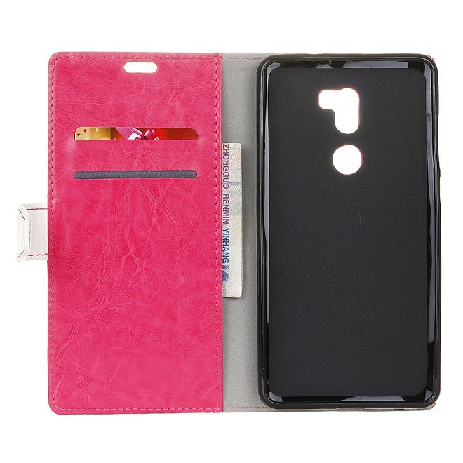Hülle für Xiaomi Mi 5s Plus - Case aus Leder - mit Kontrastfarben - rosa