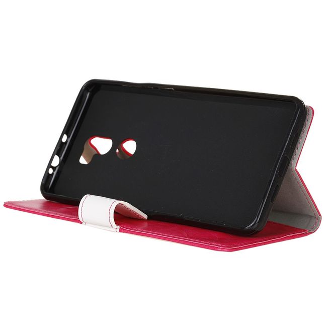 Hülle für Xiaomi Mi 5s Plus - Case aus Leder - mit Kontrastfarben - rosa