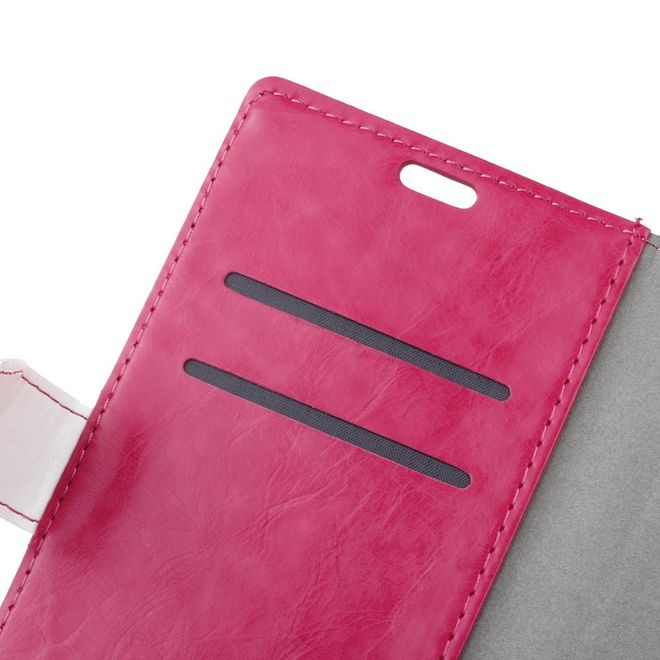 Hülle für Xiaomi Mi 5s Plus - Case aus Leder - mit Kontrastfarben - rosa
