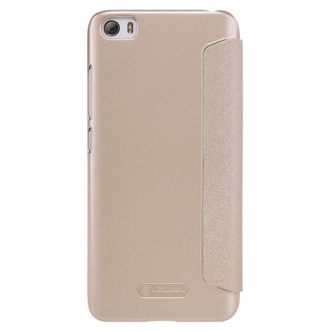 Nillkin - Xiaomi Mi 5 Handy Hülle - Case aus Leder - mit kleinen Fenster - Sparkle Series - gold