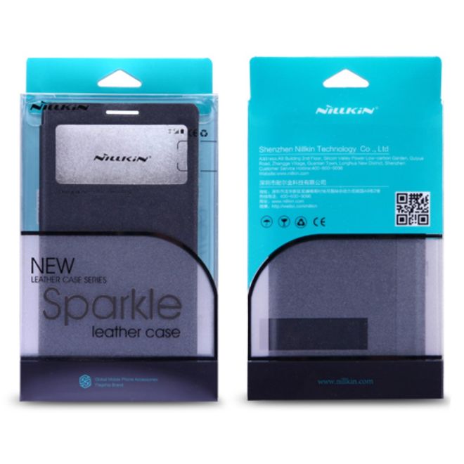 Nillkin - Xiaomi Mi 5 Handy Hülle - Case aus Leder - mit kleinen Fenster - Sparkle Series - gold