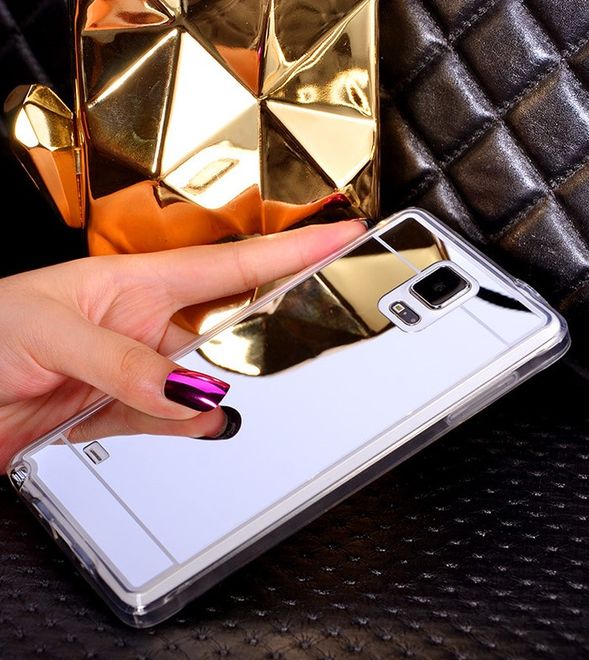 Handyhülle Galaxy S6 Edge aus Plastik - Spiegel/silber