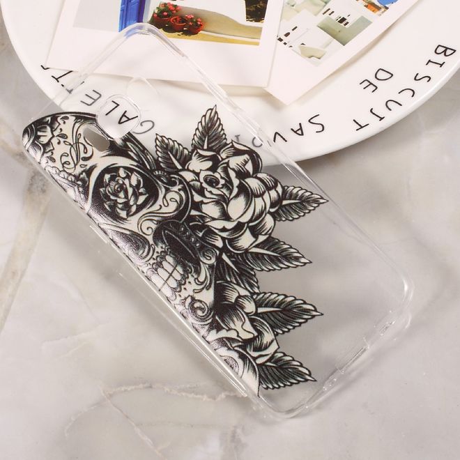 Samsung Galaxy S8 Hülle - Handycase aus flexiblem Plastik - Skull und Rosen