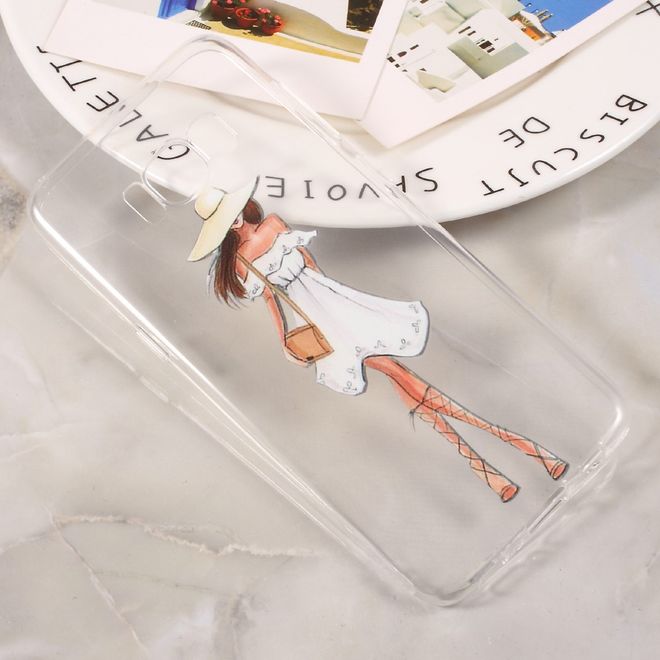 Samsung Galaxy S8 Hülle - Handycase aus flexiblem Plastik - sexy Lady