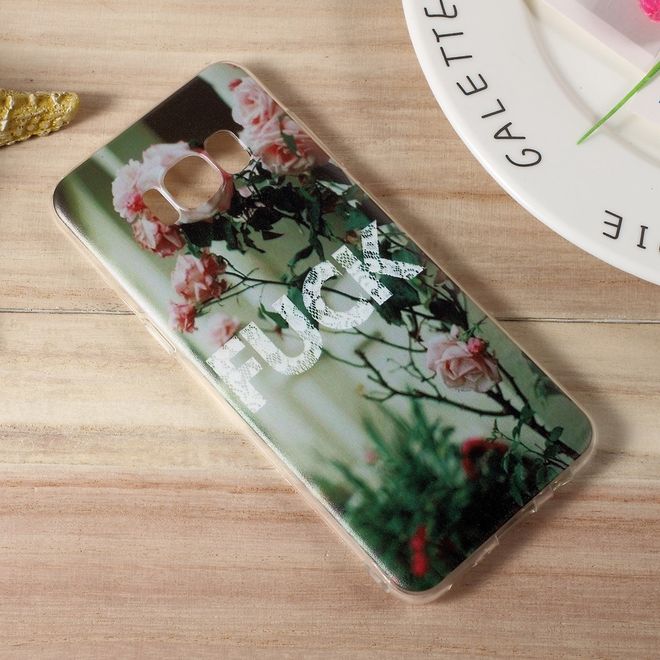 Hülle für Samsung Galaxy S8 - TPU Soft Case - Rosen und Spruch
