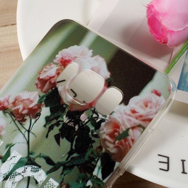 Hülle für Samsung Galaxy S8 - TPU Soft Case - Rosen und Spruch