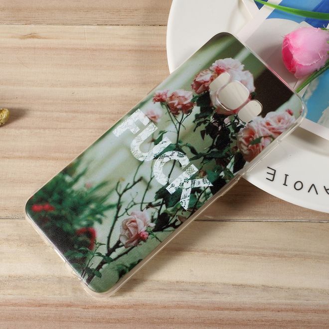 Hülle für Samsung Galaxy S8 - TPU Soft Case - Rosen und Spruch