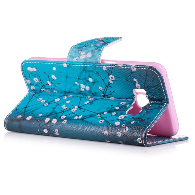 Samsung Galaxy S8 Hülle - Handy Cover aus Leder - blühender Baum