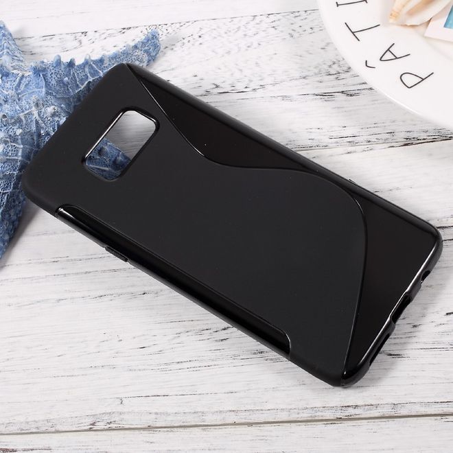 Handyhülle für Samsung Galaxy S8 Plus - TPU Soft Case - S-Shape - schwarz