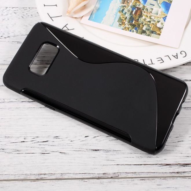 Handyhülle für Samsung Galaxy S8 Plus - TPU Soft Case - S-Shape - schwarz