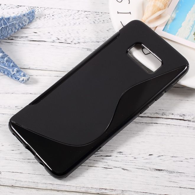 Handyhülle für Samsung Galaxy S8 Plus - TPU Soft Case - S-Shape - schwarz