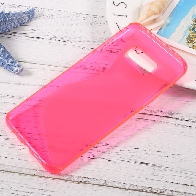 Handyhülle für Samsung Galaxy S8 Plus - TPU Soft Case - S-Shape - rosa