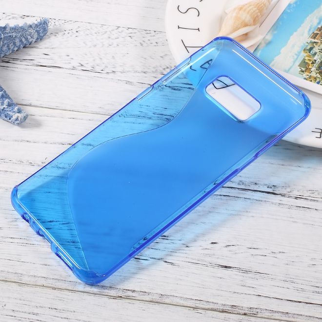 Handyhülle für Samsung Galaxy S8 Plus - TPU Soft Case - S-Shape - blau