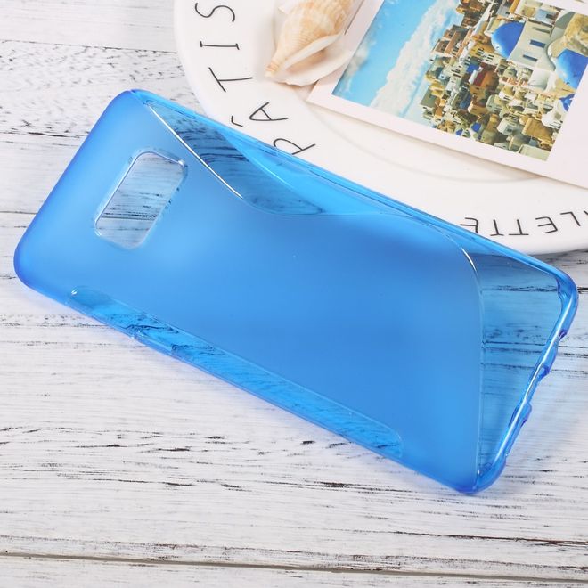 Handyhülle für Samsung Galaxy S8 Plus - TPU Soft Case - S-Shape - blau