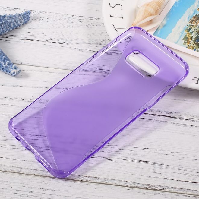 Handyhülle für Samsung Galaxy S8 Plus - TPU Soft Case - S-Shape - purpur