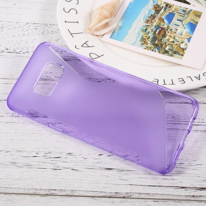 Handyhülle für Samsung Galaxy S8 Plus - TPU Soft Case - S-Shape - purpur