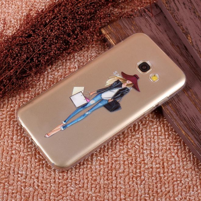 Samsung Galaxy A3 (2017) Hülle - TPU Soft Case - cooles Girl