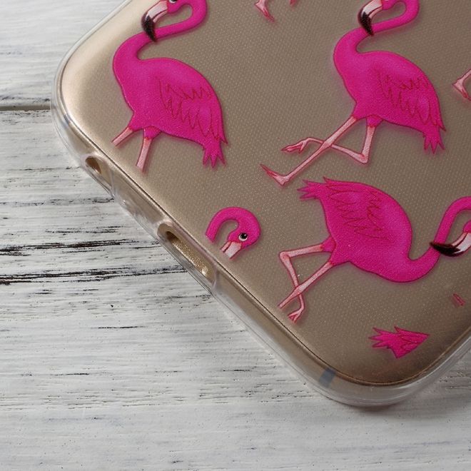 Samsung Galaxy A5 (2017) Hülle - TPU Soft Case - kleine Flamingos