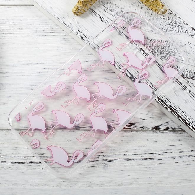Samsung Galaxy A5 (2017) Hülle - TPU Soft Case - kleine Flamingos