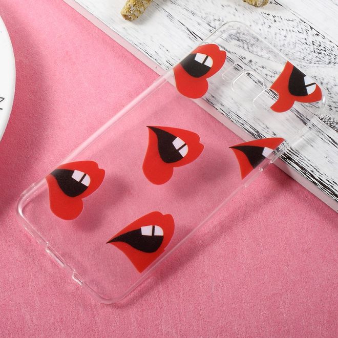 Samsung Galaxy S8 Plus Case - TPU Softcase - rote Lippen