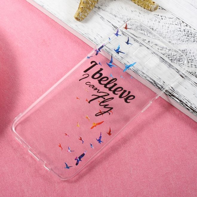 Samsung Galaxy S8 Plus Case - TPU Softcase - Vögel und Schriftzug