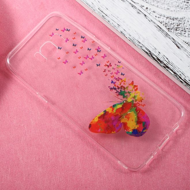 Samsung Galaxy S8 Plus Case - TPU Softcase - grosser und viele kleine Schmetterlinge