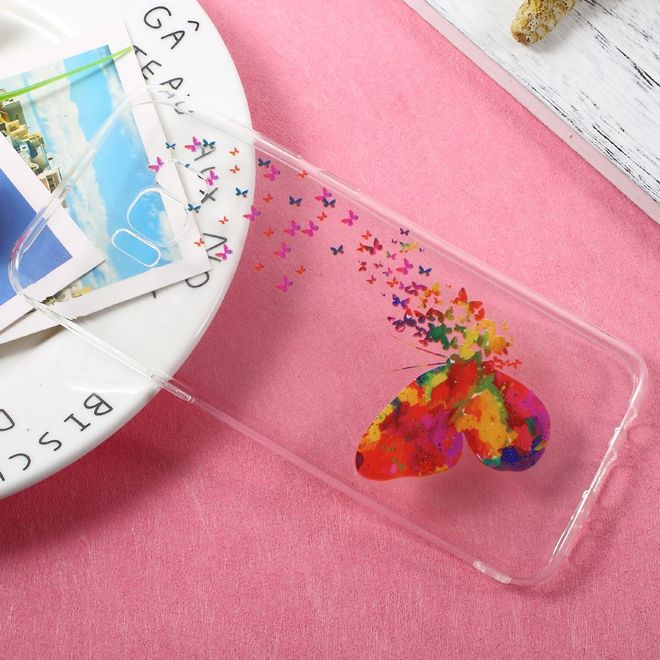 Samsung Galaxy S8 Plus Case - TPU Softcase - grosser und viele kleine Schmetterlinge