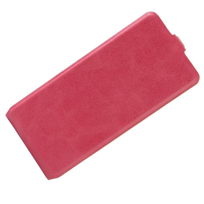 Handyhülle für Sony Xperia XA1 - Crazy Horse Leder Flip Case - vertikal - rosa