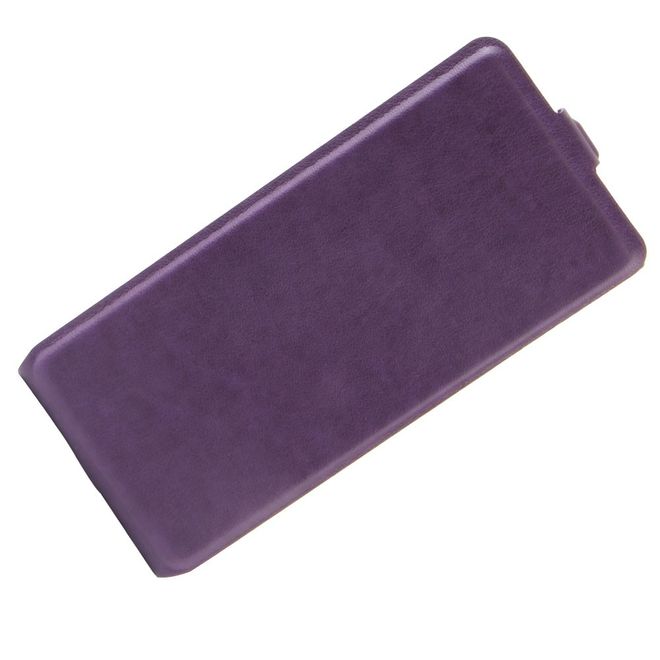 Handyhülle für Sony Xperia XA1 - Crazy Horse Leder Flip Case - vertikal - purpur