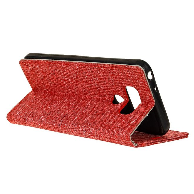Handyhülle für LG G6 - Bookcover - mit Standfunktion - rot