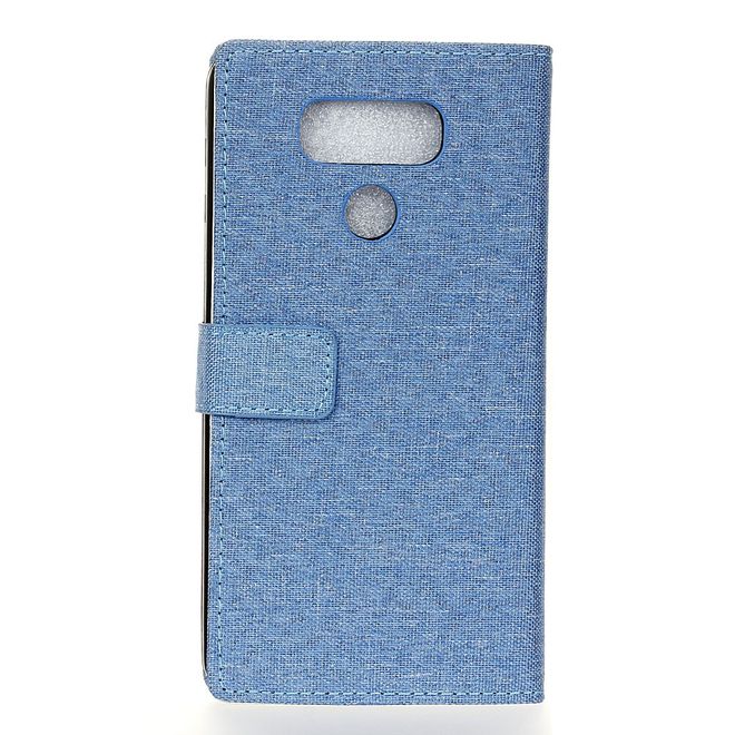 Handyhülle für LG G6 - Bookcover - mit Standfunktion - blau