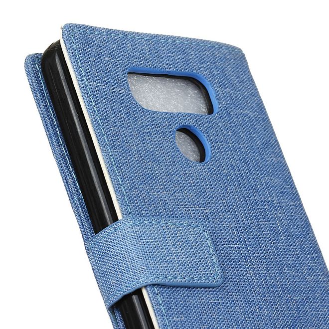 Handyhülle für LG G6 - Bookcover - mit Standfunktion - blau