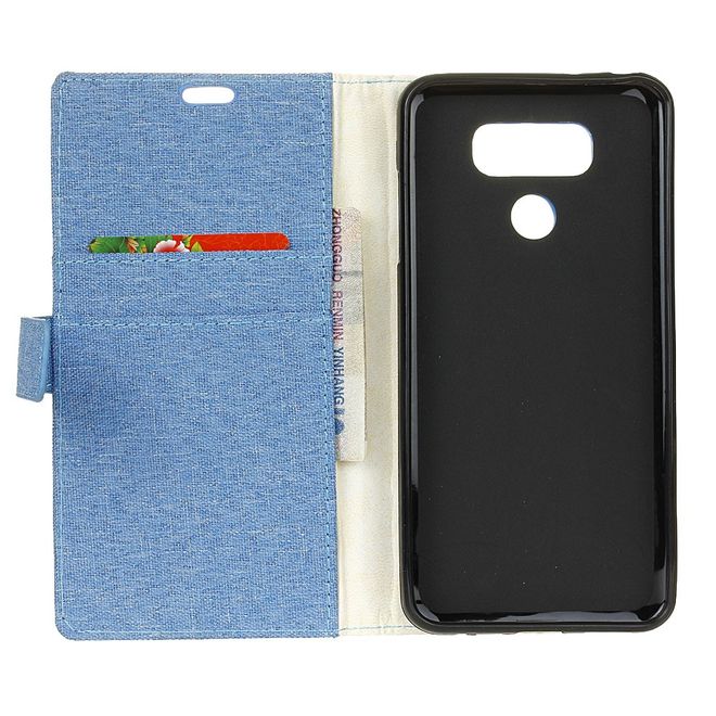 Handyhülle für LG G6 - Bookcover - mit Standfunktion - blau