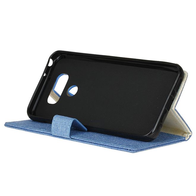 Handyhülle für LG G6 - Bookcover - mit Standfunktion - blau