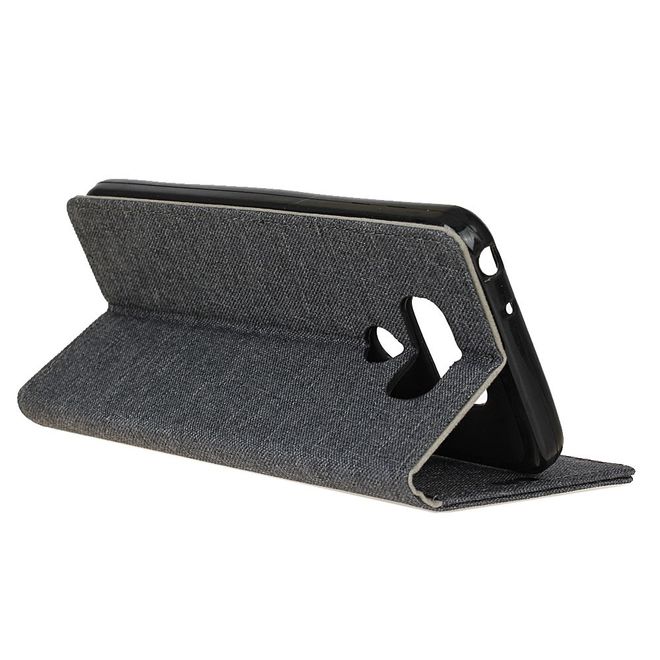 Handyhülle für LG G6 - Bookcover - mit Standfunktion - schwarz