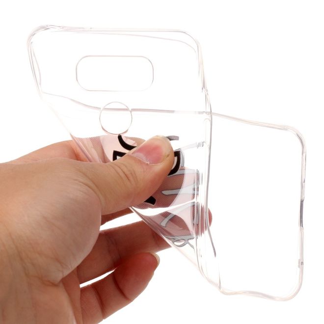 LG G6 Hülle - TPU Softcase - wütendes Gesicht und Schriftzug