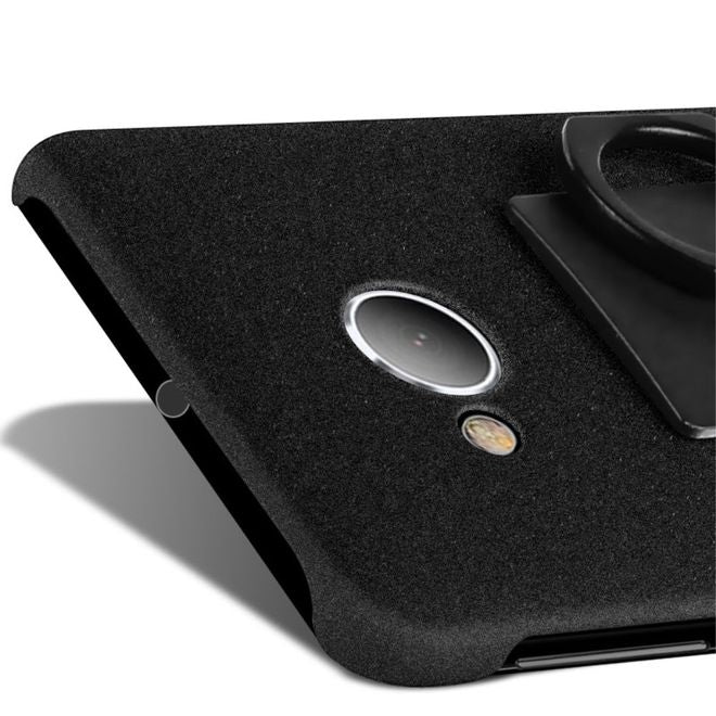 Imak - HTC U Play Handyhülle - Case aus Hartplastik - mit Ring und Kickstand - schwarz